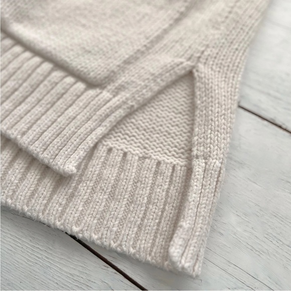 Jenni Kayne Cody Button Up Knit LARGE Cardigan Sweater Ivory Cream Long Sleeve - Picture 5 of 12